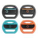 JCMO Steering Wheel for Nintendo Switch 2, Racing Wheels for Mario Kart Wolrd 8 Deluxe, 4 Pack Switch 2 Mario Kart Steering Wheel for Nintendo Switch 2 (2025) Accessories (Blue, Orange and 2 Black)
