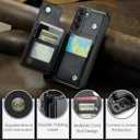 Vinich for Samsung Galaxy S22 Wallet Case with Card Holder, RFID Blocking Credit Slots Kickstand Shockproof Phone Cover Fit for Galaxy S22 6.1" Black