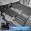 Vanseno 3Row Floor Mats Compatible for 2013-2020 Toyota Sienna 8 Seat