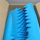 Geiserailie 2 Pcs Egg Foam Pad Eggs Chair Cushion to Relieve Back Foam Seat Cushion Chair Accessories Pad for Office Recliner Wheelchair Home Car (Egg, Blue), 18 X 16 X 4 Inches Egg-shaped