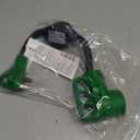 RVGUARD 30 Amp to 50 Amp RV Adapter Cord 12 Inch, NEMA TT-30P to NEMA 14-50R, Dogbone Electrical Converter with LED Power Indicator and Disconnect Handle, Green, ETL Listed