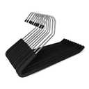 Homa Jia Open Ended Pants Hangers, 10 Pack Non-Slip Foam Padded Pants Hangers Space Saving Heavy Duty for Jeans, Trousers, Slacks
