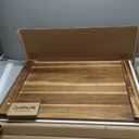 Noodle Board Stove Cover with Handles for Electric, Gas Stove Top (Acacia Wood)