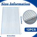 Hotop 12 Pcs Polycarbonate Greenhouse Panels Double Layer Polycarbonate Panels Waterproof UV Protected Sheet Corrugated Plastic Roof Greenhouse Replacement Cover (4' X 2' X 0.24")
