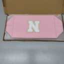 TOPEAST Makeup Organizer - Initial Makeup Bag, Desk Organizer Small Cosmetic Bag Desktop Cosmetic Organiser (Pink N)