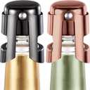 Champagne Stoppers  Sparkling Wine Bottle Stopper & Prosecco Bottle Stopper  Airtight Seal for Freshness  Prosecco Gifts for Women  Cool Gadgets for Dad or Mom