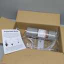 Cloth Lamp Shade Round lamp shade Natural Linen Lamp Cover Small Table Lamp Cover for decorate Table Lamp and Floor Lamp (Light Grey Round)