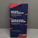 Fit Geno Back Brace Posture Corrector for Men & Women: Shoulder Straightener Adjustable Full Back Support Pain Relief - Scoliosis Hunchback Spine Corrector (Medium/Large) (Medium/Large (Waist 33"-40"), Beige)