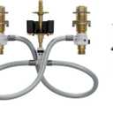 Moen Widespread Bathroom Sink Faucet Rough In Water Valve with Drain Assembly, 9000