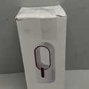 Desk Fan Bladeless, 11.8 Inch Office Fan Small, Quiet, 3 Speed Adjustment, Touch Control, Easy to Clean, Desk Fans Small Quiet, Ideal for Office, Living Room, Bedroom (White/Gold)