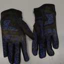 Baseball Batting Gloves for Youth Adult Mens Kids Boys Padded Comfortable Softball Batting Gloves with Super Grip Finger Fit Palms (BLUE, Small)