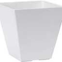 Novelty Artstone 35122 Ella Square Planter, White