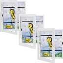 Sunnyglade 3 Pack Kids Art Frames, 8.5x11 Front Loading Kids Artwork Frames Changeable Display, Storage Frames for Holds 70 Pieces Children Artwork, for Wall&Table, Hanging Art, Crafts (White)