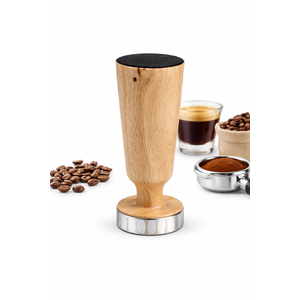 Round Beaded Pedestal Stand, Wood 4 x 10 Inch