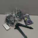 Outdoor Spot Lights for Yard,120V Plug-in Christmas Spot Lights with Timer Remote Control,6000K Landscape Lighting with 5 Color Lenses (Red,Yellow,Green,Blue,Purple),IP67 Waterproof,2 Pack