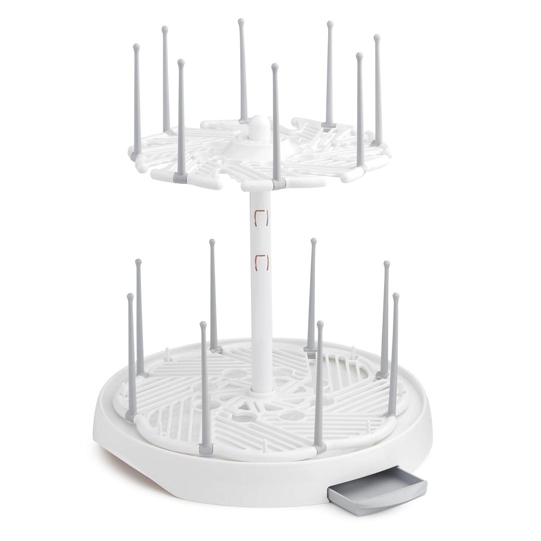 Munchkin High Capacity Drying Rack for Baby Bottles and Accessories, White