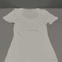 GKBK Womens Short Sleeve Tops Scoop Neck Ribbed Slim Fitted Basic Tee Shirts Cute Summer Tops Spring Outfits 2026 Trendy (White, XS)