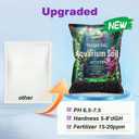 Upgraded Aquarium Soil Water Grass Mud, Ideal for Fish Tank Aquascaping Aquarium Substrate Soil for Plants and Shrimps, No Need to Wash (4.4 Pounds)
