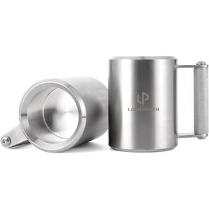 WOUDY Heavy Mug 22LB/10KG 14 oz, 304 Stainless Steel Fitness Sports Water Cup Silver Overweight Dumbbell Coffee Mug Cups, Suitable For Home Workout, Gym Strength Training, Prank Gift, and Coffee Enthusiast