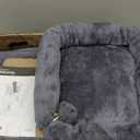 Feandrea Cat Tree, 45.3-Inch Cat Tower, Plush Condo with Scratching Post, Ramp, Perch, Spacious Cave, for Small Space, Smoky Gray UPCT141G01