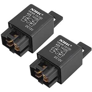 uxcell 2 Pcs Z1507091/4 4 Pin DC 12V 40A Universal Car Vehicle Motor Fuse Relay Switch Power
