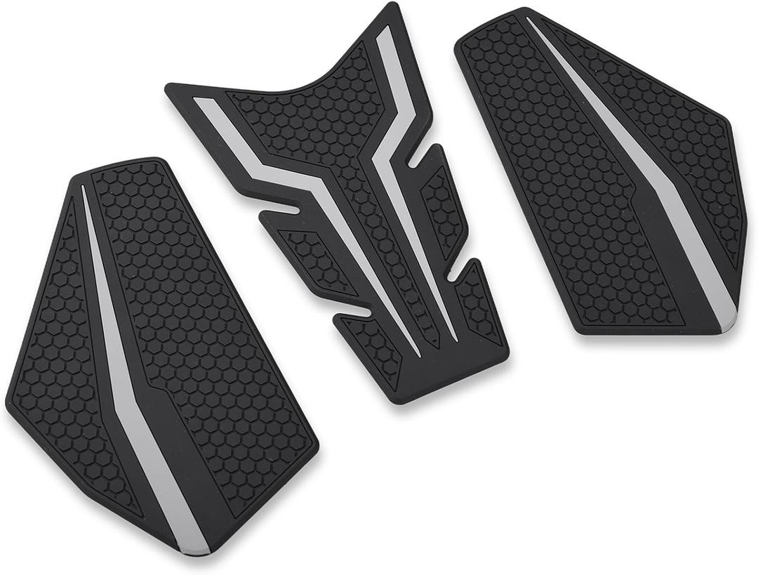 Motorcycle Tank Grip Protector Pads, Anti-Slip Honeycomb Design, Compatible with Suitable for Yamaha YAMAHA MT-25/MT-03 (2020-2025) (gray)