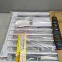 Cumbor 29.7-54.2" Wide Baby Gate for Stairs, Mom's Choice Awards Winner-Self Closing Dog Gate Indoor for Doorways, No Drilling Pressure Mounted Pet Gates for Kids, Easy Walk Through Safety Gate, White