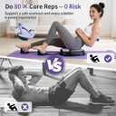 Ab Crunch Machine, Portable Sit Up Exercise Equipment with Resistance Band, Ab Core Workout Home Equipment for Stomach, 200LBS Weight Capacity