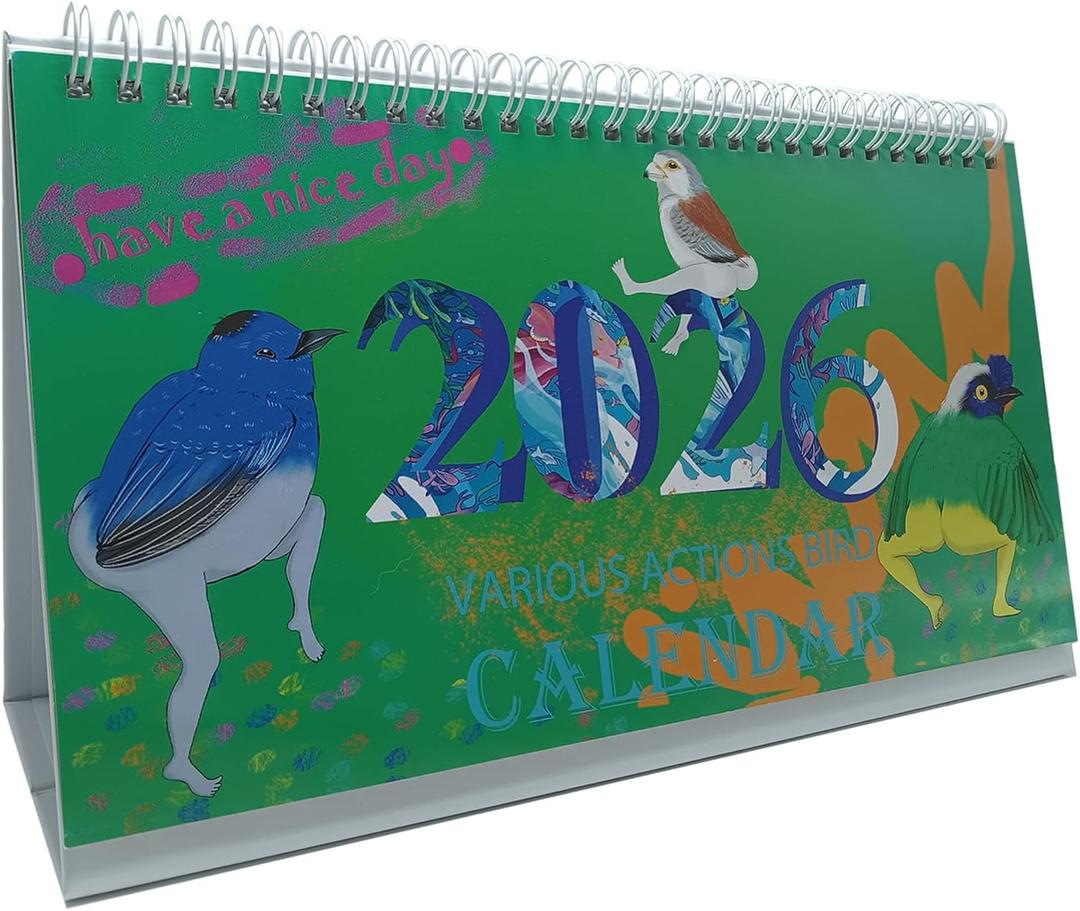 2026 Funny Desk Calendar(12 Month) - Ideal Funny Christmas Gag Gifts & White Elephant Party Gift