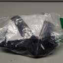 Vssjavun Women 2 Piece Outfit Color Block Long Sleeve Zip Drawstring Cropped Jacket Bodycon Long Pants Set Sweatsuit (Large, Black)