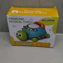 Jyusmile Baby Toys 6 to 12 Months, Musical Turtle Crawling Infant Toys, Early Learning Educational Toy with Light & Sound, Christmas Birthday Gifts for Boy Girl 7 8 9 10 11 Month 0-1 Year Old (Blue)