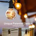 Brightown (2 Pack Outdoor String Lights - Globe Patio Lights 30 Ft with 30 G40 Shatterproof Bulbs, Waterproof Connectable Commercial Hanging Light for Backyard Bistro Porch Cafe Deck