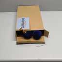 18 Pcs Velvet Christmas Balls Bulk 3.15, 2.76, 2.36 Inch, Flocked Xmas Tree Ball Ornaments Plastic Velvet Christmas Ornaments Xmas Tree Hanging Decoration(Navy Blue)