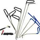 SOTRLO Paintless Dent Repair Rods Kit Hail Damage Repair Dent Removal Kit Dent Puller with Hammer and Tap Down