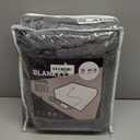 Electric Heated Blanket Throw Size 50"x60", Ultra Soft Sherpa Fleece, 5 Heat Levels & 3-Hour Auto-Off, Fast Heating for Cozy Winter Comfort, Dark Gray (04-dark Grey)