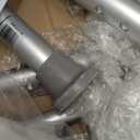 Drive Medical 12445KD-1 Shower Chair with Back and Padded Arms, Adjustable Height Bath Stool with Nonslip Feet, Tub Chair for Elderly, Bath Seat with Back, 350 LB Weight Cap, White