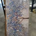 Abstract Large Wall Art Decor 29"x58" Blue White Wall Art For Living Room