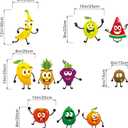 Kitchen Fruit Wall Stickers - Cartoon Wall Decals - Kitchen Cupboard Fridge Dining Room Cabinet Restaurant Home Wall Decor