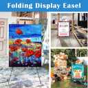 Falling in Art Display Easel Stand, 6 Pack 63" Instant Adjustable Poster Easel, Easy Folding Portable Tripod Stand for Signs, Posters, Wedding, Holds 5 lbs