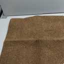 BEQHAUSE Dirt Trapper Door Mat 24" x 36" Half Circle Non-Slip Washable Doormats Entrance Rugs Absorbent Welcome Low Profile Floor Mats for Front Back Door and Entryway, Brown