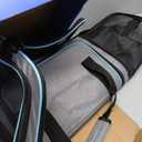 Cat Dog Carrier - Airline Approved Expandable Soft-Sided Pet Carrier with Removable Fleece Pad and Pockets, for Cats/Puppies and Small Animals Large, (2 side expandable)