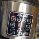 AROMA Digital Rice Cooker, 4-Cup (Uncooked) / 8-Cup (Cooked), Steamer, Grain Cooker, Multicooker, 2 Qt, Stainless Steel Exterior, ARC-914SBD