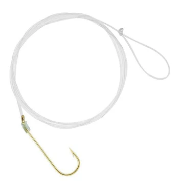 South Bend Snelled Aberdeen Gold Hooks 6 Pcs 2 Pack