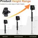 7600lbs Waterproof Electric Trailer Jack with Built-in Spirit Level