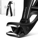 2 x Toenail Clippers for Men Thick Nails, Angled Head Toe Nail Clippers for Thick Nails for Seniors, Wide Jaw Opening Toenail Clippers Heavy Duty Fingernail Clipper