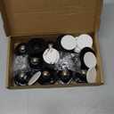 PlusRoc 12 Pack Self Adhesive Caster Wheels 1 Inch for Furniture Mop Bucket, Load Capacity 28LBS Per Wheel, Low Profile Swivel Wheels for Small Appliance Storage Bins