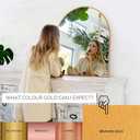 Arched Mirror, 33" x 31" - Gold Arch Wall Mirror - Perfect for Bathroom, Entryway - Modern Gold Frame (33"L x 31"W)