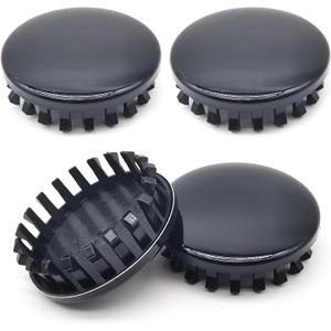 4 PCS Car Wheel Hub Cap, 73.1mm ID 83mm OD Tire Center Dust and Rust-Proof Sports Decoration, Snap-on Wheel Rim Protection Cover Replacement 22837060, Compatible with Chevrolet GMC (Black)