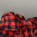 BEDELITE Flannel Sheets Queen Size Bed Set, Luxury Red and Black Plaid Christmas Bedding Set, Super Soft & Warm Fuzzy Fleece Sheets 4 Piece(Include Fitted Sheet, Flat Sheet, 2 Pillowcases)