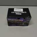 Winunite 4 Pods White Rock Lights 6000K Pure White UnderGlow Light with Extension Wires, IP67 Waterproof for Trailer Off Road Trucks Sedans SUV ATV UTV Boats